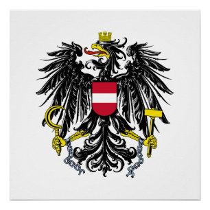 Wapen van Oostenrijk land coat arms symbool emblee Perfect Poster