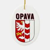 Wapen van Opava, Tsjechië Keramisch Ornament (Voorkant)