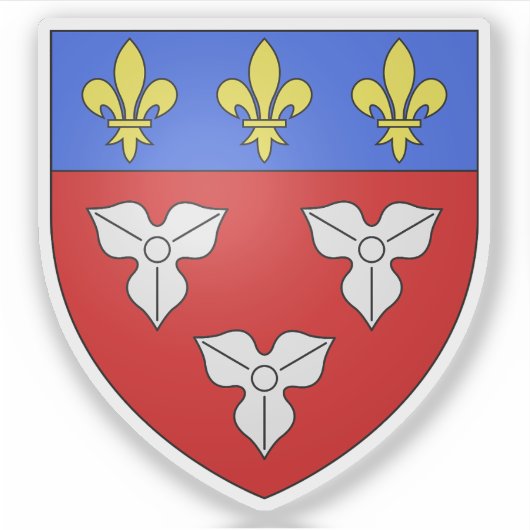 Wapen van Orléans, Loiret Sticker (Voorkant)