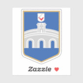 Wapen van Osijek, Kroatië Sticker (Vel)