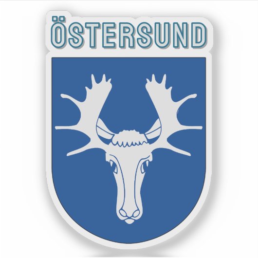 Wapen van Östersund - Zweden Sticker (Voorkant)