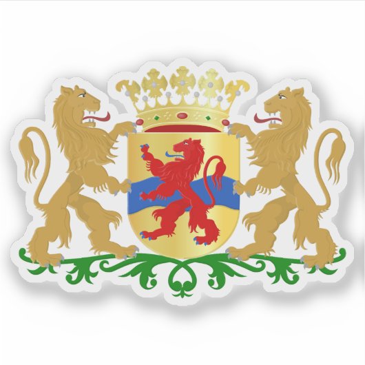 Wapen van Overijssel, Nederland Sticker (Voorkant)