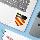 Wapen van Palaiseau, Essonne, Île-de-France Sticker (Laptop met iPhone)