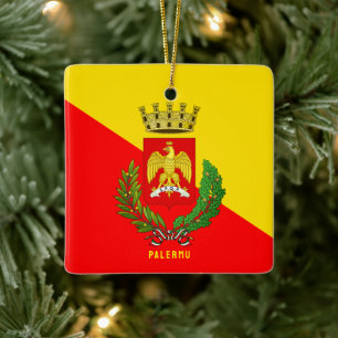 Wapen van Palermo (stad), Sicilië Keramisch Ornament