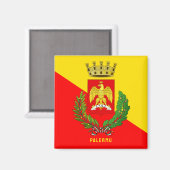 Wapen van Palermo (stad), Sicilië Magneet (Voorkant / Achterkant)