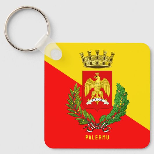 Wapen van Palermo (stad), Sicilië Sleutelhanger (Voorkant)