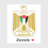 Wapen van Palestina Sticker (Vel)