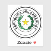 Wapen van Paraguay Sticker (Vel)
