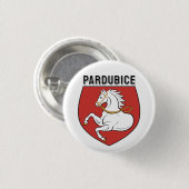Wapen van Pardubice, Tsjechië Ronde Button 3,2 Cm (Voorkant /achterkant)
