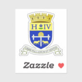 Wapen van Pau, Pyrénées-Atlantiques (FRANKRIJK) Sticker (Vel)