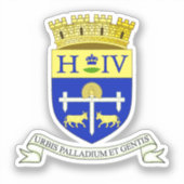 Wapen van Pau, Pyrénées-Atlantiques (FRANKRIJK) Sticker (Voorkant)