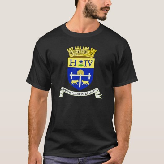 Wapen van Pau, Pyrénées-Atlantiques (FRANKRIJK) T-shirt (Voorkant)