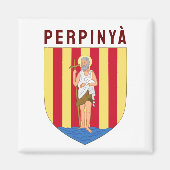 Wapen van Perpignan, FRANKRIJK Magneet (Voorkant)
