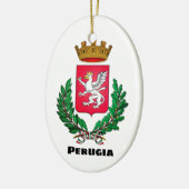 Wapen van Perugia, Italië Keramisch Ornament (Links)