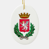 Wapen van Perugia, Italië Keramisch Ornament (Achterkant)