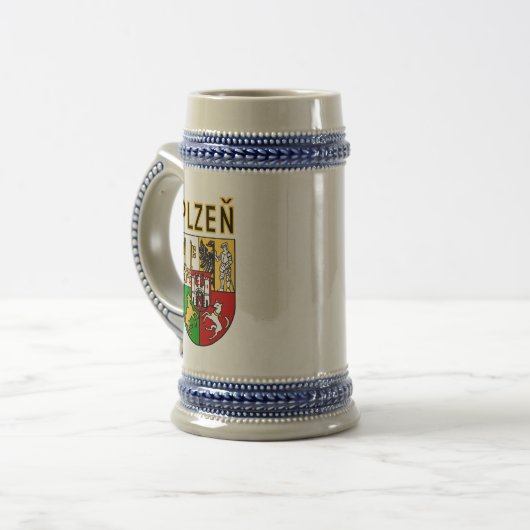 Wapen van Pilsen, Tsjechië Bierpul (Voorkant links)