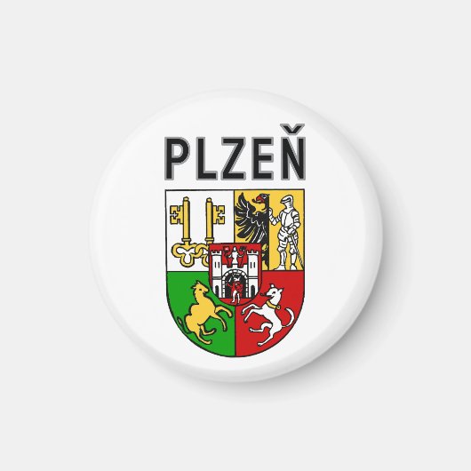 Wapen van Pilsen, Tsjechië Magneet (Voorkant)