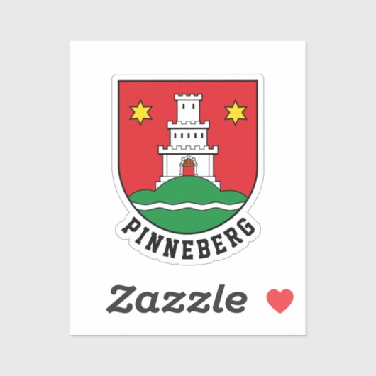 Wapen van Pinneberg, Duitsland Sticker (Vel)