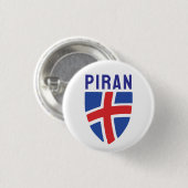Wapen van Piran, Slovenië Ronde Button 3,2 Cm (Voorkant /achterkant)