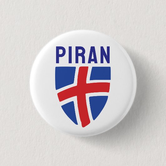 Wapen van Piran, Slovenië Ronde Button 3,2 Cm (Voorkant)