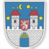 Wapen van Písek, Tsjechië Sticker (Voorkant)