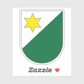 Wapen van Planken, Liechtenstein Sticker (Vel)