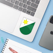 Wapen van Planken, Liechtenstein Sticker (Laptop met iPhone)