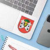 Wapen van Plauen, Duitsland Sticker (Laptop met iPhone)