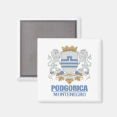 Wapen van Podgorica Magneet (Voorkant / Achterkant)