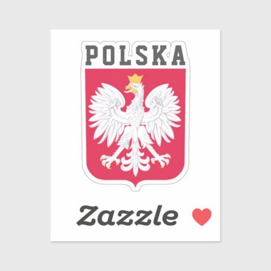 Wapen van Polen Sticker (Vel)
