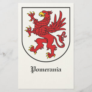 Wapen van Pommeren Majestueuze Griffin Kunst Briefpapier