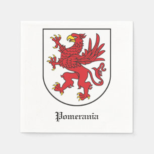 Wapen van Pommeren Majestueuze Griffin Kunst Servet