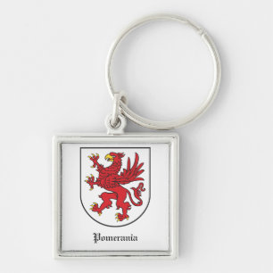 Wapen van Pommeren Majestueuze Griffin Kunst Sleutelhanger