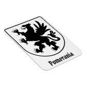 Wapen van Pommeren Zwart-wit Heraldisch Magneet (Rechterzijde)