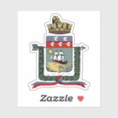 Wapen van Port-au-Prince, Haïti Sticker (Vel)