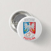 Wapen van Postojna, Slovenië Ronde Button 3,2 Cm (Voorkant /achterkant)