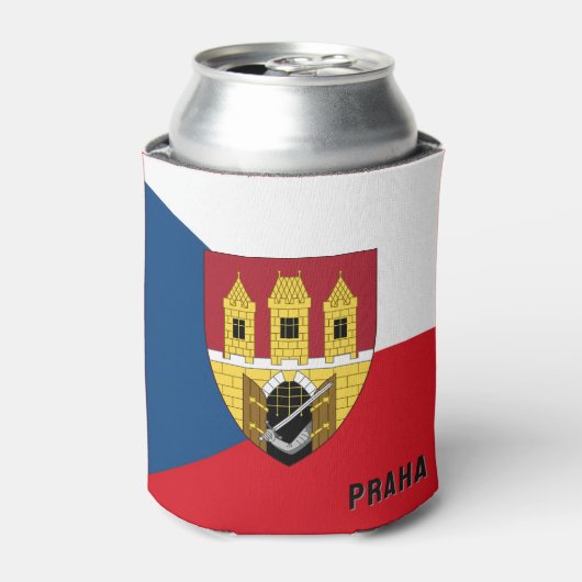 Wapen van Praag, Tsjechië Blikjeskoeler (Blikje Voorkant)