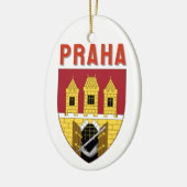 Wapen van Praag, Tsjechië Keramisch Ornament (Links)