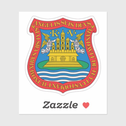 Wapen van Puebla de Zaragoza, Mexico Sticker (Vel)