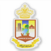 Wapen van Rabat, Marokko Sticker (Voorkant)