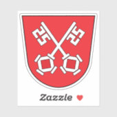 Wapen van Regensburg, Duitsland Sticker (Vel)