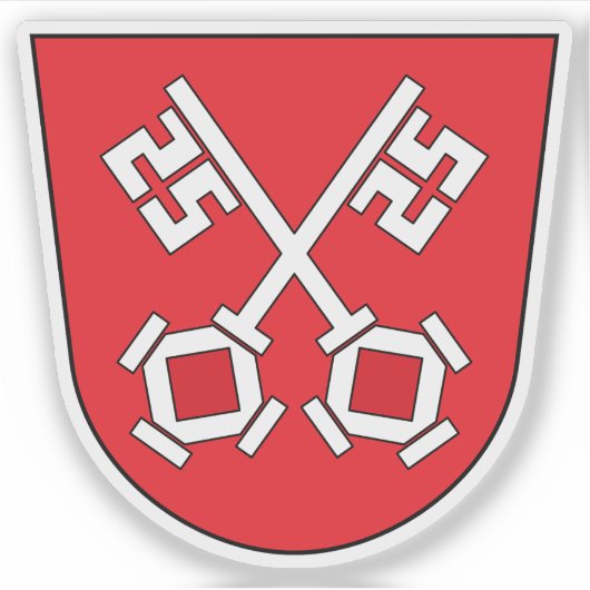 Wapen van Regensburg, Duitsland Sticker (Voorkant)