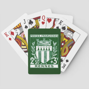  Wapen van Rennes, Frankrijk Pokerkaarten