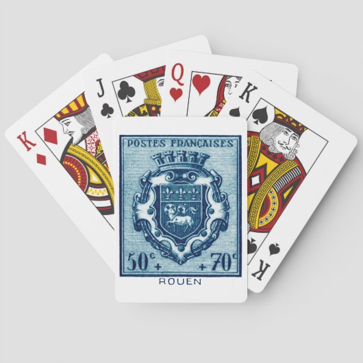  Wapen van Rennes, Frankrijk Pokerkaarten (Achterkant)
