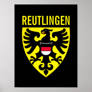 Wapen van Reutlingen - Duitsland Poster