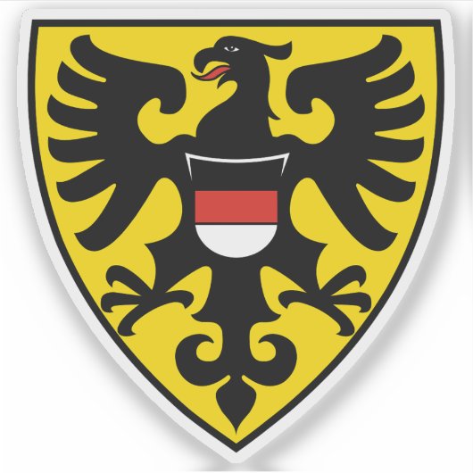 Wapen van Reutlingen, Duitsland Sticker (Voorkant)