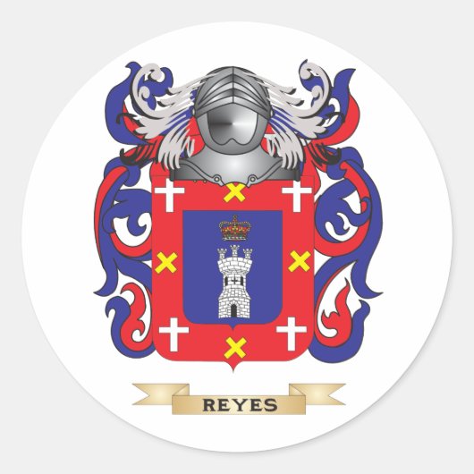 Wapen van Reyes (familiewapen) Ronde Sticker (Voorkant)