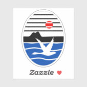 Wapen van Reykhólahreppur, IJsland Sticker (Vel)