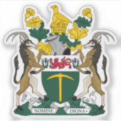 Wapen van Rhodesië, Zimbabwe Sticker (Voorkant)