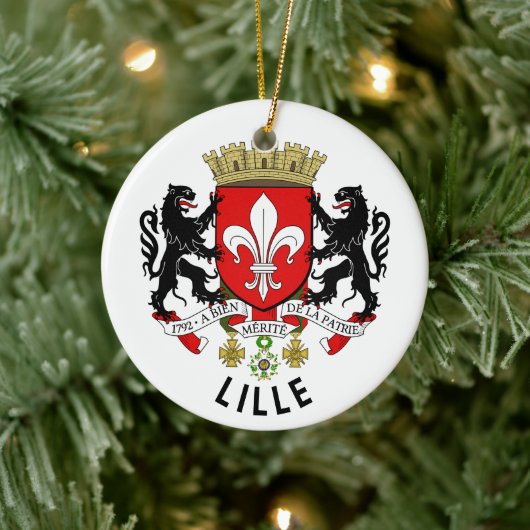 Wapen van Rijsel, Frankrijk Keramisch Ornament (Boom)